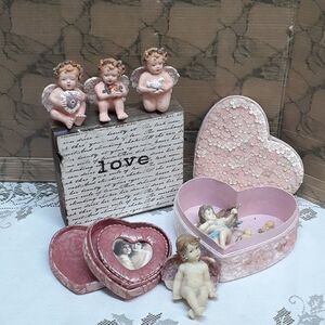 Victorian cherubs or garden cherubs bundle.